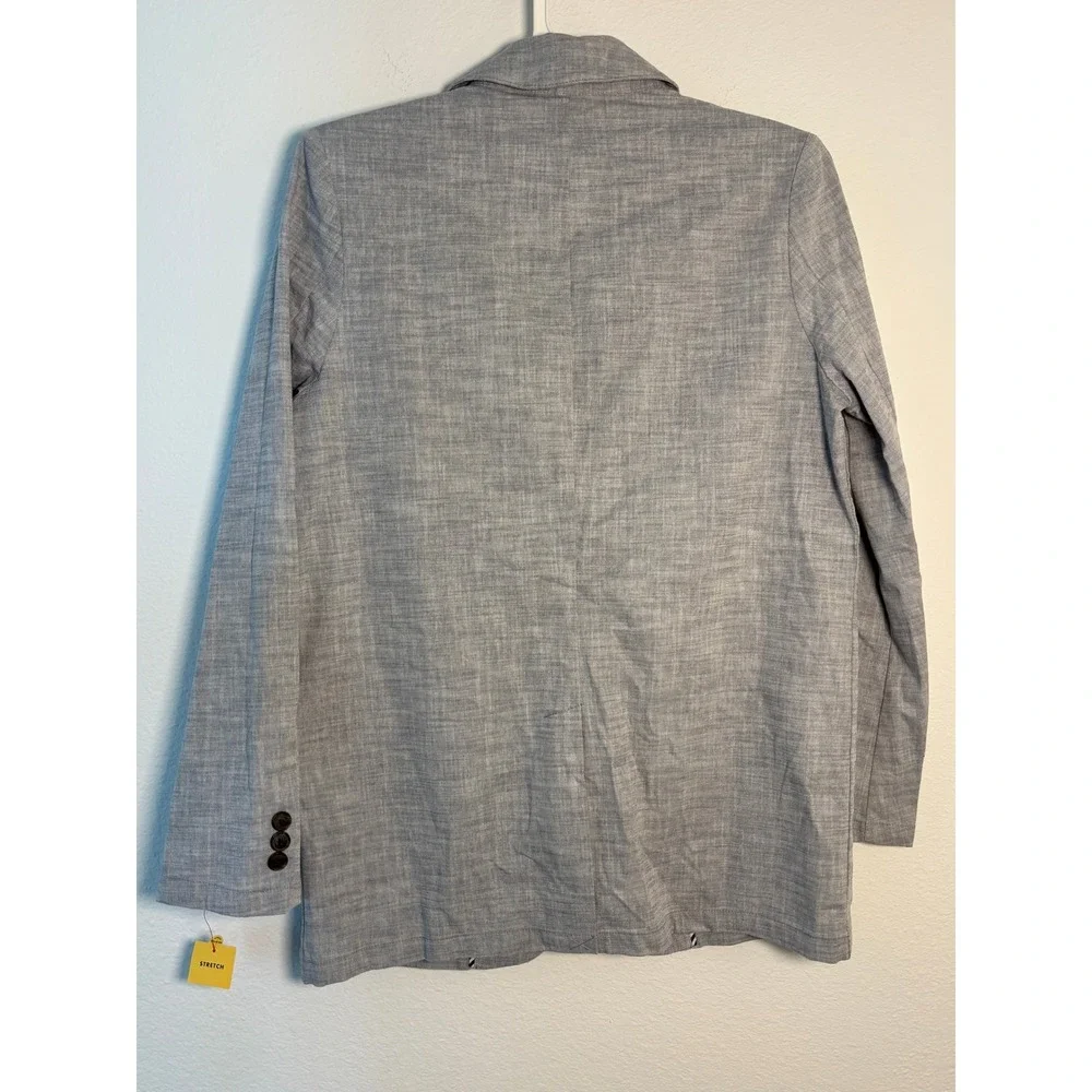 Cat & Jack Boys Stretch Blazer Jacket Light Gray Husky 16 Formal Dress Coat New